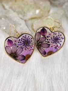 Boucles d'oreilles en laiton fleur d'oranger et fleur de sureau Art déco Design bijoux de mariage cadeaux pour femmes - Product Image 2