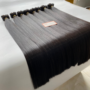 Prêt-à-expédier 100% extensions de cheveux humains Remy bruts vietnamiens de vague droite noire vierge naturelle pour la fabrication de perruques - Product Image 4