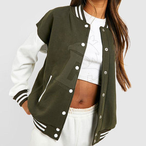 Chaqueta Letterman de tela de calidad superior para mujer en color personalizado y el mejor estilo perfecto para trajes Casuales - Product Image 3