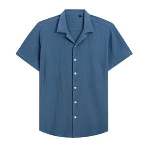 Camisas de Hombre Casuales de Tela de Algodón con Ajuste Regular Cómodo para Uso Diario en la Oficina, Estilo Elegante y Sensación Transpirable - Product Image 3