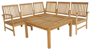 ชุดโซฟาซันนี่แบบแยกส่วนพร้อมที่นั่งไม้อะคาเซีย10ซม. และเบาะหลัง7/10ซม. สำหรับโรงแรมวิลล่าในเวียดนาม - Product Image 3