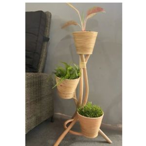 Pot de fleur en rotin fabriqué à la main de qualité supérieure Meilleur Indonésie pour une utilisation intérieure et extérieure Salon Appartement Hôtel Villa Hôpital - Product Image 1