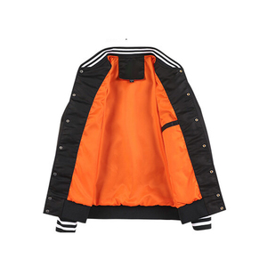 Chaqueta Bomber de Cuello Alto de Alta Visibilidad para Hombre, Hecha a Medida, Tela de Lona de Alta Calidad, Tallas Grandes, Precio al por Mayor para Invierno - Product Image 3