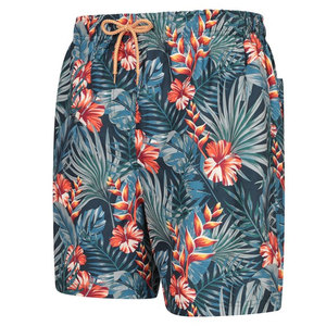 Ensemble de shorts de bain décontractés pour hommes, taille haute élastique, imprimé, été, 100 % polyester, séchage rapide, respirant, numérique, vente en gros - Product Image 4