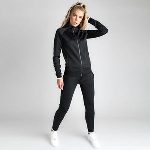 Nuevo 2025 europeo Chic Color sólido sudadera pantalones conjunto mujeres dos piezas conjuntos ropa polar mujer ropa conjunto chándal - Product Image 1
