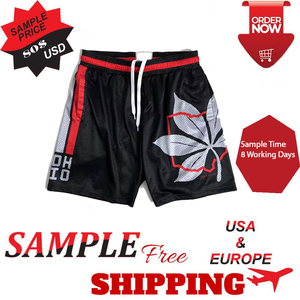 New Desgin Summer Mesh <b>Shorts</b> Wholesale Basketball Polyester With Zipper Pockets Gym Blank <b>5</b> <b>Inch</b> <b>Inseam</b> Mesh Men <b>Shorts</b> - Product Image 5