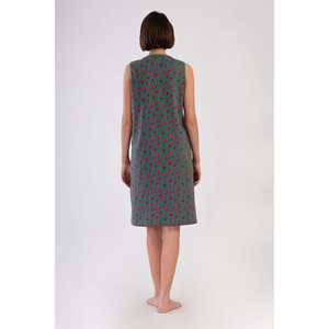 Vestido de dormir para mujer con tirantes anchos y bolsillos con cremallera para uso doméstico - Product Image 1