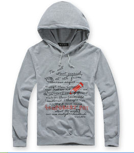 Sweat à capuche imprimé pas cher, sweat à capuche imprimé en coton en gros, sweats à capuche personnalisés de haute qualité en coton polaire - Product Image 3