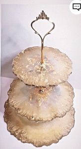 ถาดรองผลไม้เรซิ่นทรงกลม3ชั้นแบบทำด้วยมือถาดชาถาดรองน้ำชาแฟชั่นสีสันสดใสปรับขนาดได้เองตกแต่งบ้าน - Product Image 5