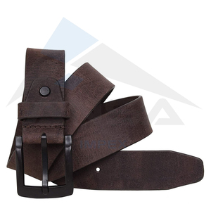 Cinturones de piel de vaca de cuero genuino 100% personalizados de alta calidad para hombres con hebilla de cobre tamaño y longitud personalizables últimos diseños - Product Image 4