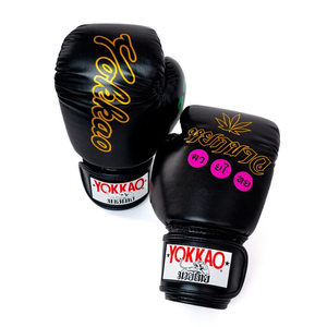Guantes de boxeo personalizados para gimnasios/clubes de 10oz de alta calidad coloridos guantes de boxeo de cera para entrenamiento deportivo - Product Image 1
