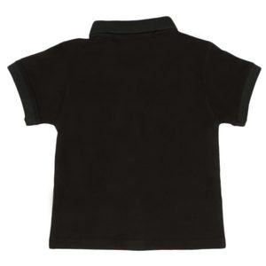 Camiseta Polo de Manga Corta para Niños - Negra - Product Image 2