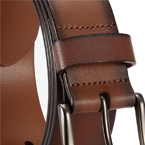 Nouvelle ceinture en cuir de vachette vintage pour homme, personnalisable en gros, avec boucle en alliage, design décontracté de haute qualité, 2025 - Product Image 2