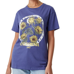 Camisetas gráficas unisex con pantalla de lavado ácido 230GSM camiseta inversa de gran tamaño Vintage Puff con logotipo personalizado listo para el verano - Product Image 1