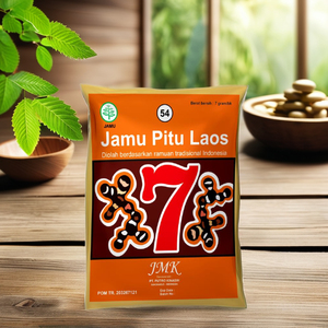 JMK Pitu Laos, Mezcla de Bebida Herbal Instantánea, 7g, Sin Azúcar, Mezcla Herbal Indonesia para el Bienestar Corporal - Product Image 6