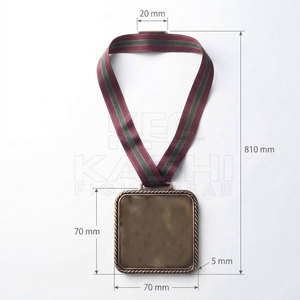 Medalla de reconocimiento premium con cinta para eventos deportivos, ceremonias de premiación, funciones, días de logro y presentaciones - Product Image 6