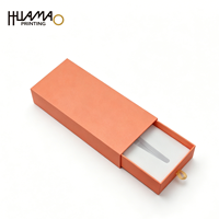 Boîte cadeau tiroir personnalisée avec insert pour stylo, pinceau cosmétique, bijoux, fabriquée en usine à Shenzhen depuis 19 ans, avec impression couleur intégrale