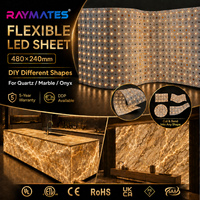 Feuille de rétroéclairage LED SMD2835 personnalisée, homologuée UL ETL, directement de l'usine, 1 LED par découpe, panneau LED flexible pour panneaux muraux