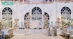 Panel de Fondo Redondo de Hierro de Estilo Clásico de Chicago para Bodas, Marcos Gloriosos para Decoración de Escenarios, Decoración para Eventos en Canadá - Product Image 6