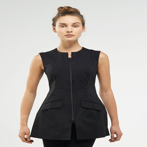 Conjuntos de uniformes médicos para correr antiarrugas blancos de moda para mujer, uniforme de enfermera lavable con tela tejida suave para hospitales - Product Image 4