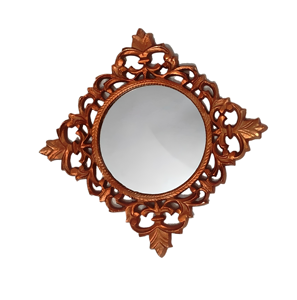 ที่มีคุณภาพสูงพระราชสีทองรอบกระจกผนังโลหะสำหรับตกแต่งบ้าน - Product Image 2