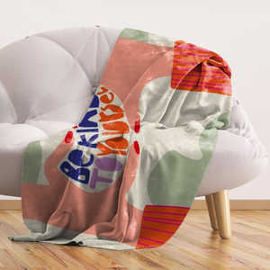 Sé Amable Contigo Mismo - Manta Premium de 200 x 150 cm con Estampado Acogedor, Cálida y Suave para Invierno, Manta Personalizada - Product Image 2