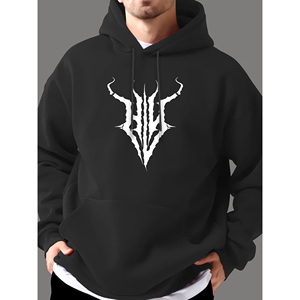 Pull-over de loisirs d'automne/hiver pour hommes, tricots et sweatshirts standard d'une couleur fabriqués en Chine - Product Image 1