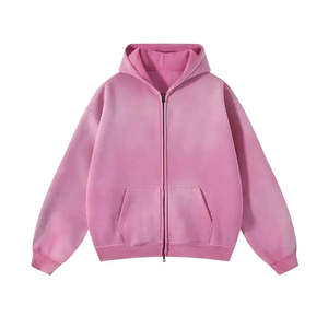 Nouvel arrivage de haute qualité 100% coton lourd 400 GSM pull à capuche délavé à l'acide sweats à capuche surdimensionnés pour hommes - Product Image 4