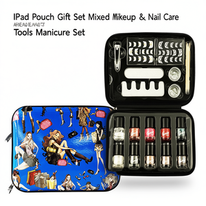 Set Regalo Custodia per iPad con Strumenti Misti per Trucco e Cura delle Unghie - Kit Manicure - Product Image 2