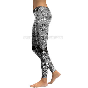 Pantalon de sport de Compression taille haute pour femmes Legging de Yoga respirant pour l'entraînement Fitness décontracté Legging de Sublimation en gros - Product Image 5