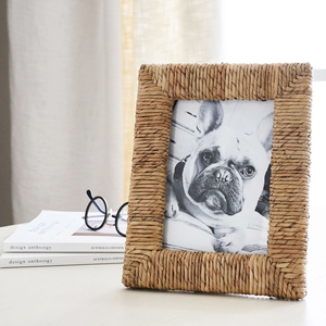 Marco de fotos de algas marinas al por mayor, marco de fotos de ratán tejido Natural, marco de mesa bohemio rústico, regalo de decoración del hogar - Product Image 4