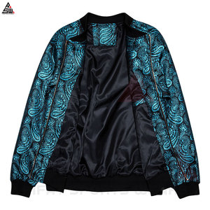 Custom Made <b>Canvas</b> Front Logo Windproof Bomber Winter <b>Jacket</b> for <b>Men</b> Wholesale Price Sublimation Printing - Product Image 3