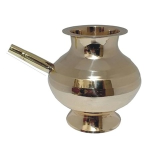 Lota de Latón Puro Vintage de Alta Calidad con Grabado y Acabado Pulido para Uso en la Cocina, Artículo de Cocina Lota Árabe Antiguo - Product Image 5