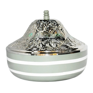 Diseñador de lujo Nuevo Metal Servir cazuelas Calidad superior Hecho a mano Fancy Kitchen Ware Venta al por mayor Calentador de alimentos de metal - Product Image 4