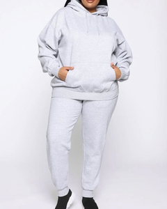 Chándales de diseñador personalizados, traje de sudor, entrenamiento, Fitness, polar, sudadera de talla grande, pantalones de chándal, conjuntos de chándal, chándal para mujer - Product Image 1
