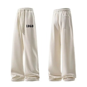 Pantalones Deportivos de Lona Extra Grandes Personalizados con MOQ Bajo, Corte Holgado, Pantalones de Hombre con Estampado Personalizado, Estilo Urbano, Ecológicos y Transpirables - Product Image 1