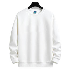 <b>Men's</b> New Velvet Round Neck Pullover Knitwear Cotton Sweater Custom Design Fashion Versatile Youth Casual Bottom <b>Hoodie</b> - Product Image 2