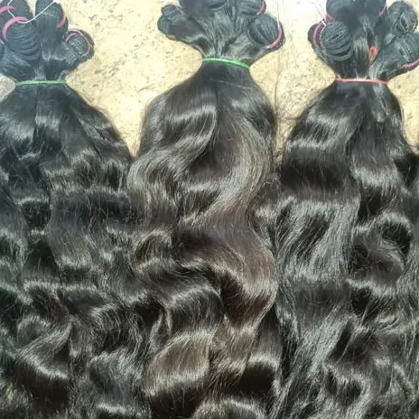 Hochwertiges rohes jungfräuliches indisches menschliches Haar in Großhandel remy Haar von Chennai