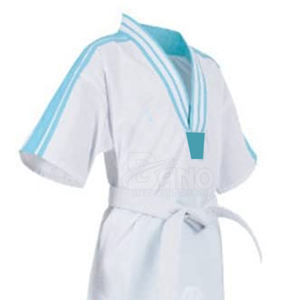 Fabricante profesional colores personalizados y logotipo hombres 100% algodón uniforme de Taekwondo de alta calidad para ropa de competición - Product Image 3
