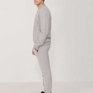 Fournisseurs OEM Sweatshirts unisexes en molleton gaufré 80% coton 20% polyester, brodés avec logo personnalisé, vente en gros - Product Image 3