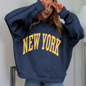 Soft Touch <b>Womens</b> Long Oversized Mock Neck Sweatshirt Cotton <b>Fleece</b> Pullover Cozy Warm Casual Streetwear Winter Front Logo <b>Top</b> - Product Image 4