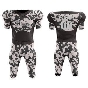 100% polyester, sur mesure, manches courtes, football américain, respirant, séchage rapide, uniforme de haute qualité, design personnalisable, unisexe - Product Image 6
