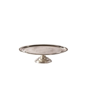 Soporte de servidor de pastel de diseñador de aluminio con acabado antiguo dorado, cubierta de cúpula, soporte decorativo para pastel de comida - Product Image 5