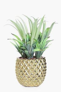 Maceta de metal con forma de piña para el hogar, hotel y restaurantes, maceta decorativa de flores de metal de color dorado, accesorios de decoración del hogar - Product Image 5