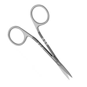 Tijeras quirúrgicas de acero inoxidable de alta calidad, tijeras de vendaje quirúrgico Romo curvo médico de 14cm, instrumento oftálmico - Product Image 5