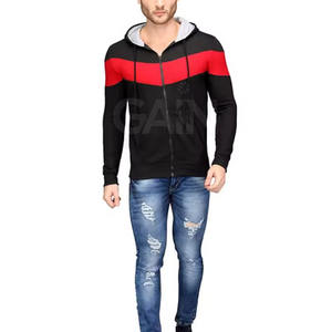 Sudadera con capucha personalizada con cremallera para hombre, ligera, cálida, cómoda y elegante, ropa informal para uso diario y suministro al por mayor - Product Image 5