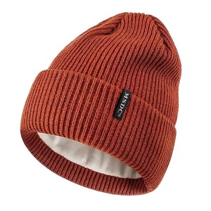 High Quality Wool Blend Solid Color Unisex Casual Winter Beanie Caps Knitted Jacquard - Product Image 5