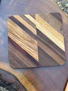 Planche à découper et plateau de service en bois, forme rectangulaire durable, épaisseur de 12 mm, passe au lave-vaisselle - Product Image 5
