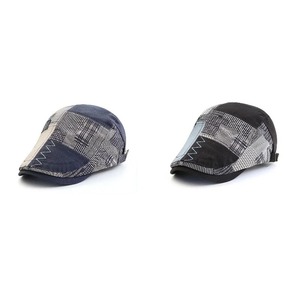 Chapeau béret en coton unisexe avec boucle réglable Casquette pour homme pour la plage Bérets d'été - Product Image 1