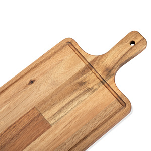 Planche à découper et de service durable en bois d'acacia et marbre, écologique et de qualité supérieure, pour le pain, les aliments et les fêtes - Product Image 5